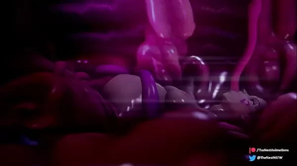 D.va gets Fucked and Impregnated by Tentacles in The Nest