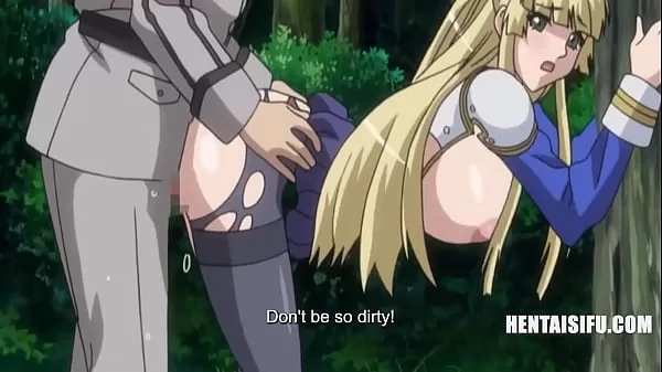 Righteous virgin princess turned into a big tit cum chugging whore – ENG SUBS