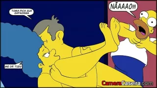 HQ dos Simpsoons – Fodendo Gostoso e o Corno Pegou no Flagra