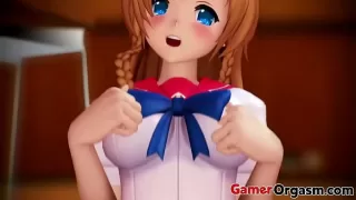 GamerOrgasm.com | Adorable Teen 3D Hentai Girl